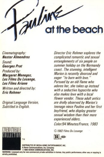 دانلود فیلم Pauline at the Beach 1983